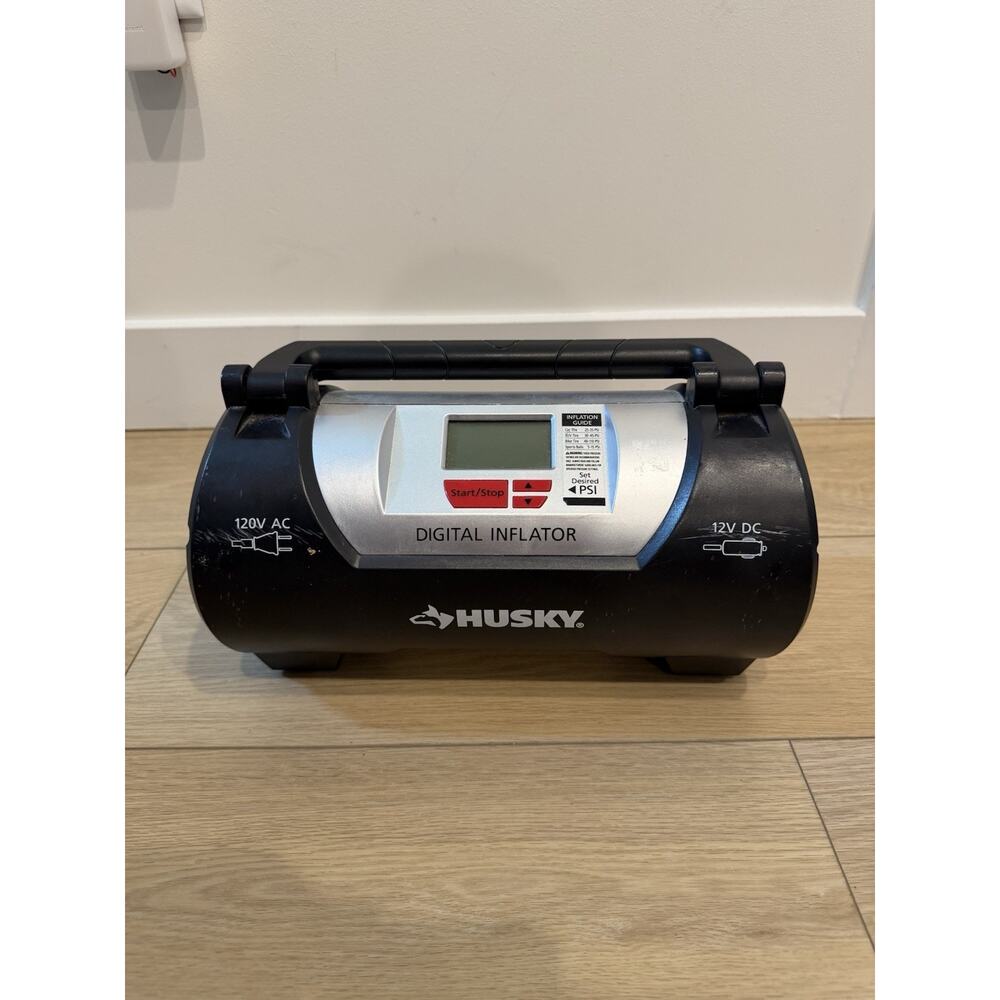 Husky - HD12120B - 12/120 Volt Auto and Home Inflator